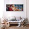 Large Diamond Art Kits for Adults Christmas, 30x80cm/12x31.5inch Full Drill Round Rhinestone Big Diamond Painting Kit Santa Claus, DIY Cross Stitch Embroidery Canvas for Crafts Home Wall Decor